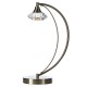 Dar-LUT4146 - Luther - Decorative Satin Chrome with Crystal Table Lamp