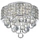 Crystal & Acrylic - Matrix - Crystal with Chrome 3 Light Ceiling Lamp Dar-MAT5350 - Matrix - Crystal with Chrome 3 Light Ceiling Lamp
