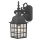 Dar-NOR1522 - Norfolk - Outdoor Black Lantern Wall Lamp