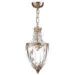 Ottoman - French Gold Lantern Pendant with Clear Glass Shade Ottoman - French Gold Lantern Pendant with Clear Glass Shade