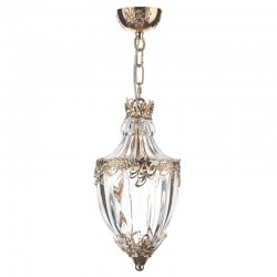 Ottoman - French Gold Lantern Pendant with Clear Glass Shade Ottoman - French Gold Lantern Pendant with Clear Glass Shade