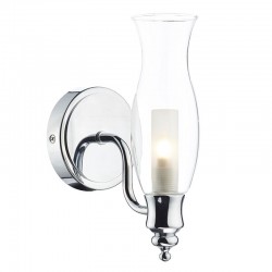 Vestry - Bathroom Chrome Wall Lamp with Clear Glass Vestry - Bathroom Chrome Wall Lamp with Clear Glass