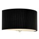 Dar-ZAR0122 - Zaragoza - Black Plead Fabric with Diffuser Wall Lamp