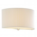Zaragoza - Chrome Wall Lamp with Cream Plead Shade & Diffuser    Zaragoza - Chrome Wall Lamp with Cream Plead Shade & Diffuser