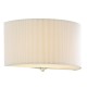 Dar-ZAR0133 - Zaragoza - Cream Plead Fabric with Diffuser Wall Lamp