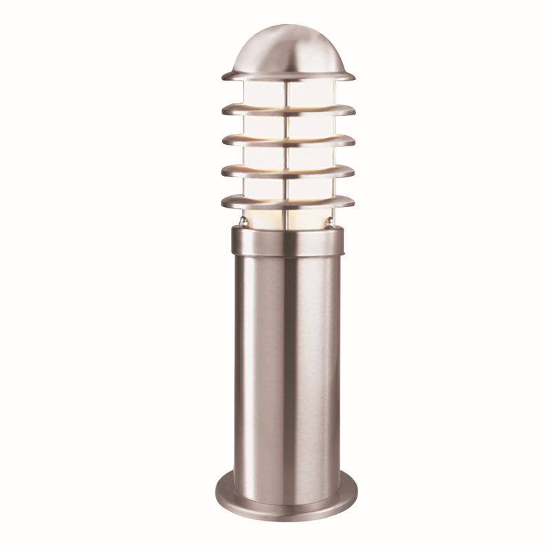 Searchlight-052-450 - Louvre - Outdoor Stainless Steel Small Bollard