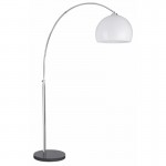 Arcs - White Shade and Chrome & Black Floor Lamp Arcs - White Shade and Chrome & Black Floor Lamp