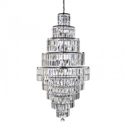 Empire - Chrome 13 Light Chandelier with Crystal  Empire - Chrome 13 Light Chandelier with Crystal