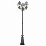 New Orleans - Outdoor Black & Gold with Glass 3 Light Post New Orleans - Outdoor Black & Gold with Glass 3 Light Post