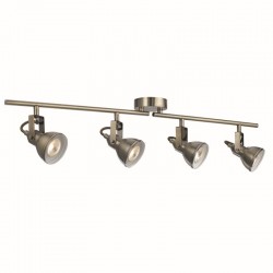 Focus - Antique Brass 4 Light Spotlights Focus - Antique Brass 4 Light Spotlights
