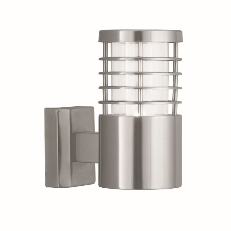 Searchlight-1555SS - Louvre - Outdoor Satin Silver Wall Lamp
