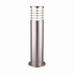 Louvre - Outdoor Satin Silver Bollard