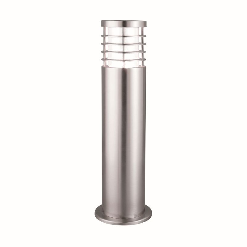 Searchlight-1556-450 - Louvre - Outdoor Satin Silver Bollard