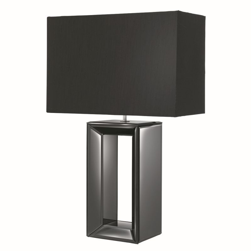 Searchlight-1610BK - Mirror - Black Shade with Black Mirror Table Lamp
