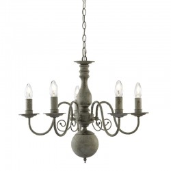 Greythorne - Textured Grey 5 Light Centre Fitting