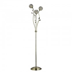 Bellis II - Crystal & Antique Brass Leaf 3 Light Floor Lamp Bellis II - Crystal & Antique Brass Leaf 3 Light Floor Lamp