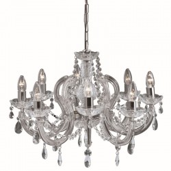 Marie Therese - Crystal & Acrylic 8 Light Chandelier - Chrome Marie Therese - Crystal & Acrylic 8 Light Chandelier - Chrome