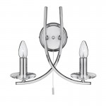 Ascona - Polished Chrome & Crystal Twist Wall Lamp Ascona - Polished Chrome & Crystal Twist Wall Lamp