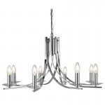 Ascona - Polished Chrome & Crystal Twist 8 Light Pendant Ascona - Polished Chrome & Crystal Twist 8 Light Pendant