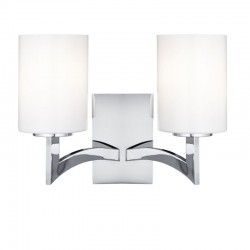 Gina - Opal Glass with Chrome Twin Wall Lamp Gina - Opal Glass with Chrome Twin Wall Lamp