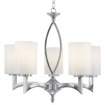 Gina - Opal Glass with Chrome 5 Light Centre Fitting Gina - Opal Glass with Chrome 5 Light Centre Fitting