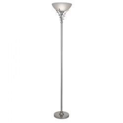 Linea - Satin Silver with Frosted Glass Floor Lamp Linea - Satin Silver with Frosted Glass Floor Lamp