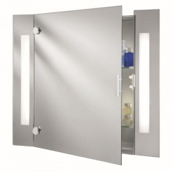 Bathroom Mirrors - LED Mirror Cabinet with Shaver Socket