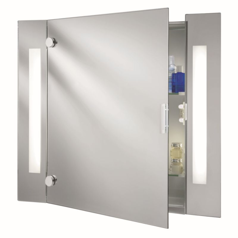 Searchlight-6560 - Bathroom Mirrors - LED Mirror Cabinet with Shaver Socket