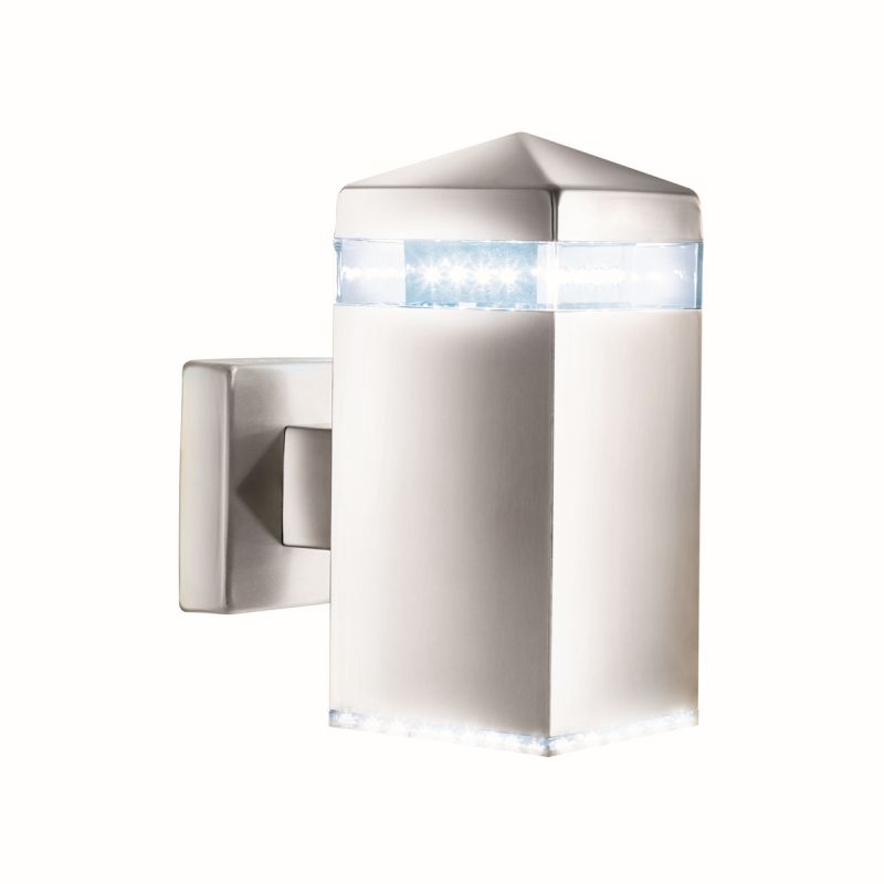 Searchlight-7205 - India - Outdoor LED Satin Silver Square Wall Lamp