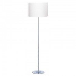 Carter - White Shade with Chrome Floor Lamp Carter - White Shade with Chrome Floor Lamp