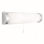 Poplar - Chrome and White over Mirror Small Wall Lamp Poplar - Chrome and White over Mirror Small Wall Lamp