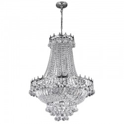 Versailles - Traditional Crystal with Chrome 9 Light Chandelier Versailles - Traditional Crystal with Chrome 9 Light Chandelier