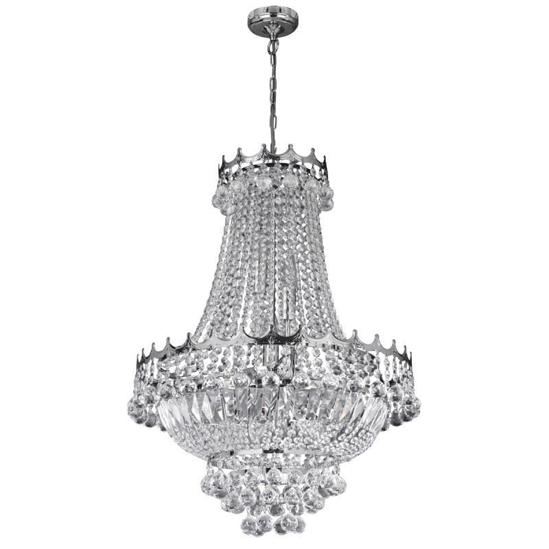 Searchlight-9112-52CC - Versailles - Traditional Crystal with Chrome 9 Light Chandelier