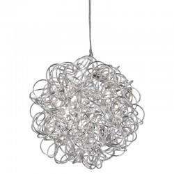 Scribble - Tangled Aluminium 6 Light Pendant 