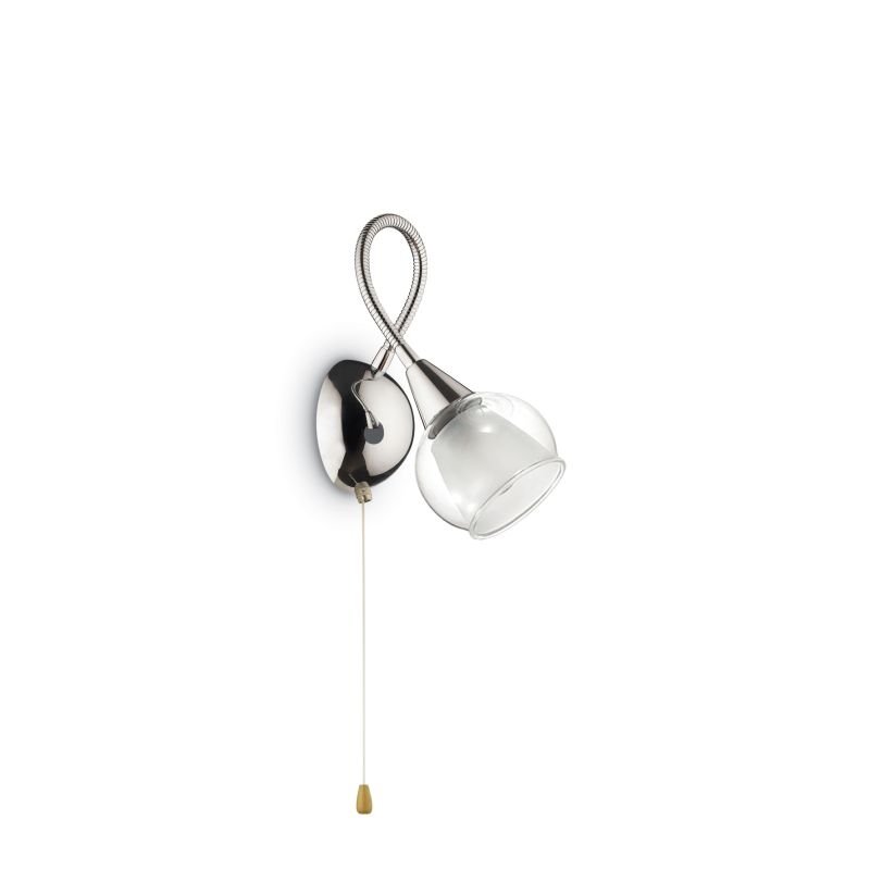 Wall Lights - Tender - Clear and Frosted Glass with Chrome Wall Lamp IdealLux-004235 - Tender - Clear and Frosted Glass with Chrome Wall Lamp