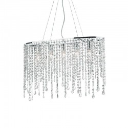Rain - Chrome 5 Light over Island Fitting with Crystal Rain - Chrome 5 Light over Island Fitting with Crystal