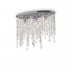 Rain - Chrome 3 Light Ceiling Lamp with Crystal Rain - Chrome 3 Light Ceiling Lamp with Crystal