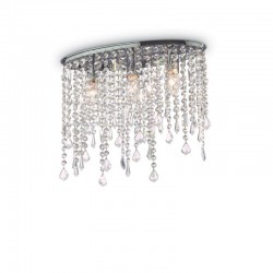 Rain - Chrome 3 Light Ceiling Lamp with Crystal Rain - Chrome 3 Light Ceiling Lamp with Crystal