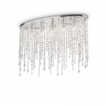 Rain - Chrome 5 Light Ceiling Lamp with Crystal Rain - Chrome 5 Light Ceiling Lamp with Crystal