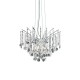 IdealLux-019499 - Audi-77 - Crystal with Chrome 6 Light Hanging Pendant