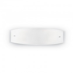 Ali - White Glass 2 Light Wall Lamp