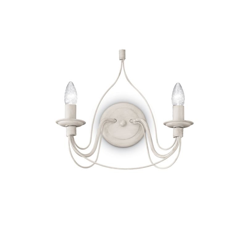 IdealLux-028460 - Corte - Handmade Antique White 2 Light Wall Lamp