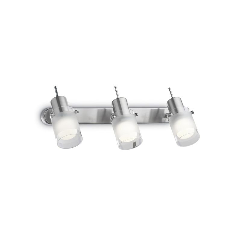 IdealLux-031095 - Elis - Frosted and Clear Glass Triple Spot Light -Chrome