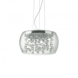 Audi-80 - Chrome 5 Light Pendant with Clear Glass & Crystal Audi-80 - Chrome 5 Light Pendant with Clear Glass & Crystal