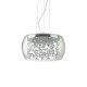 Ceiling Lights - Audi-80 - Clear Glass with Crystal 5 Light Pendant IdealLux-031743 - Audi-80 - Clear Glass with Crystal 5 Light Pendant