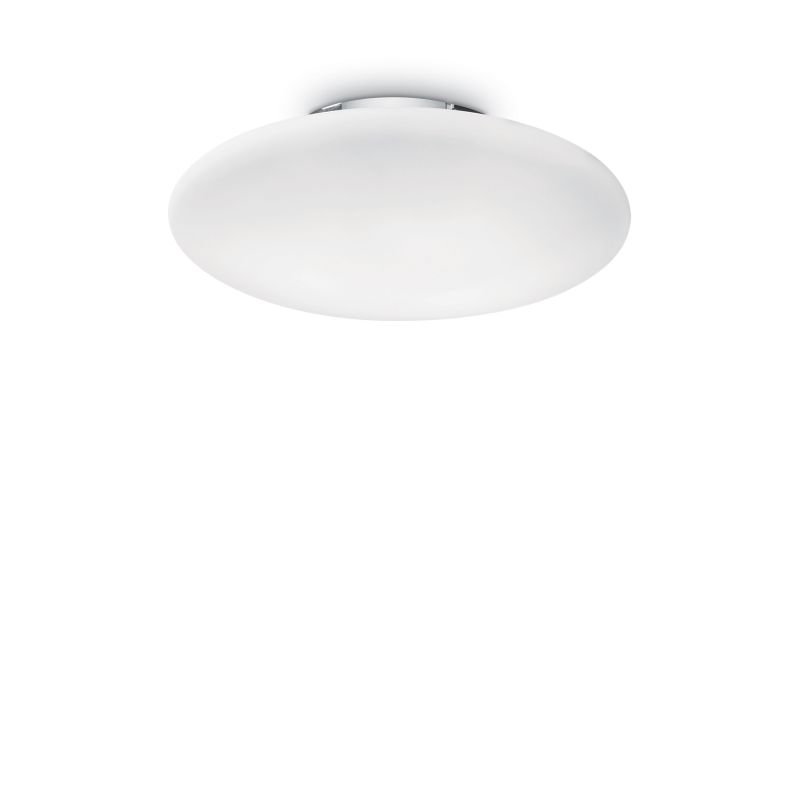 IdealLux-032030 - Smarties bianco - Round Frosted Glass 3 Light Ceiling Lamp ∅ 50