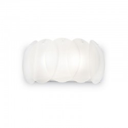 Ovalino - Decorative White Glass 2 Light Wall Lamp Ovalino - Decorative White Glass 2 Light Wall Lamp