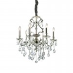 Gioconda - Antique Silver 6 Light Chandelier with Crystal Gioconda - Antique Silver 6 Light Chandelier with Crystal