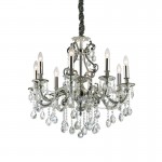 Gioconda - Antique Silver 8 Light Chandelier with Crystal Gioconda - Antique Silver 8 Light Chandelier with Crystal