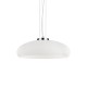 Ceiling Lights - Aria - Small White Frosted Glass Single Hanging Pendant IdealLux-059679 - Aria - Small White Frosted Glass Single Hanging Pendant